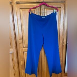 Zara Women's Wide Leg Pants in Vibrant Blue
